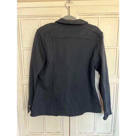 Neon Buddha size large black blazer jacket stretch knit - Picture 4 of 4